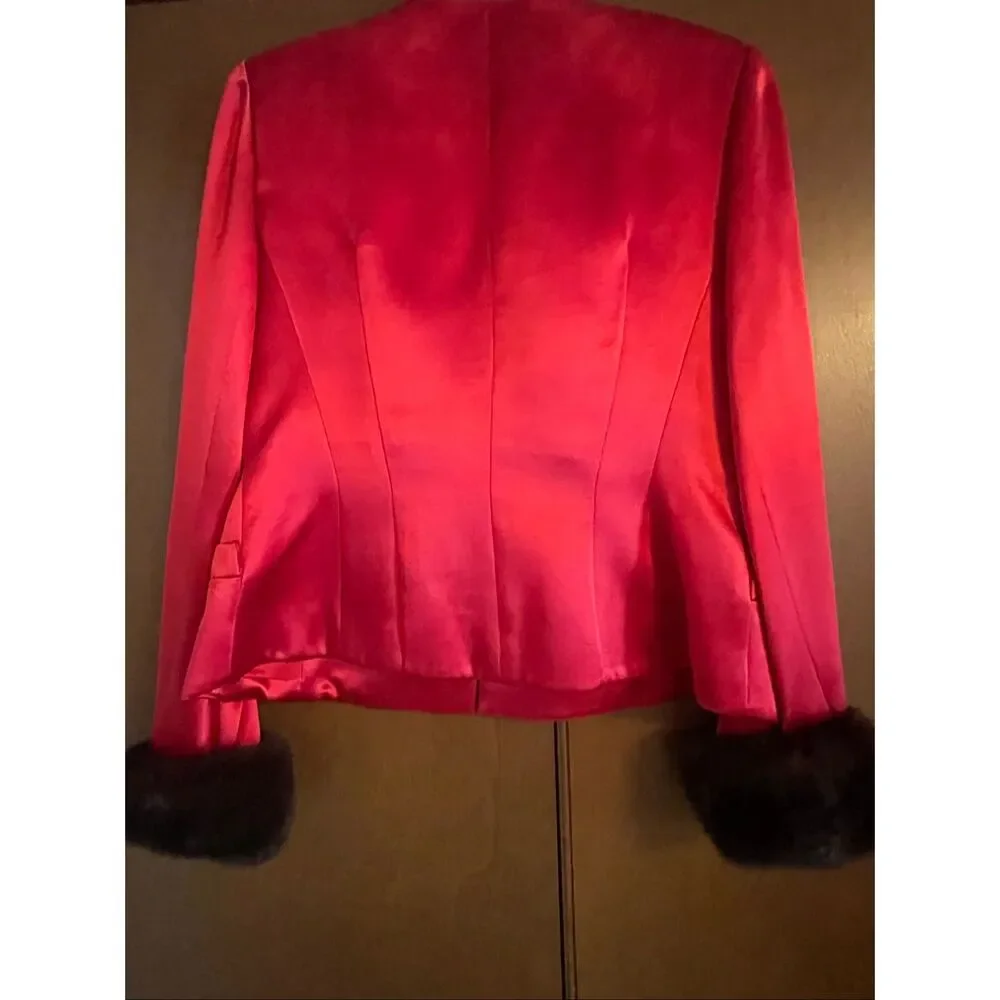 100% Silk and real fur suit - Picture 5 of 8